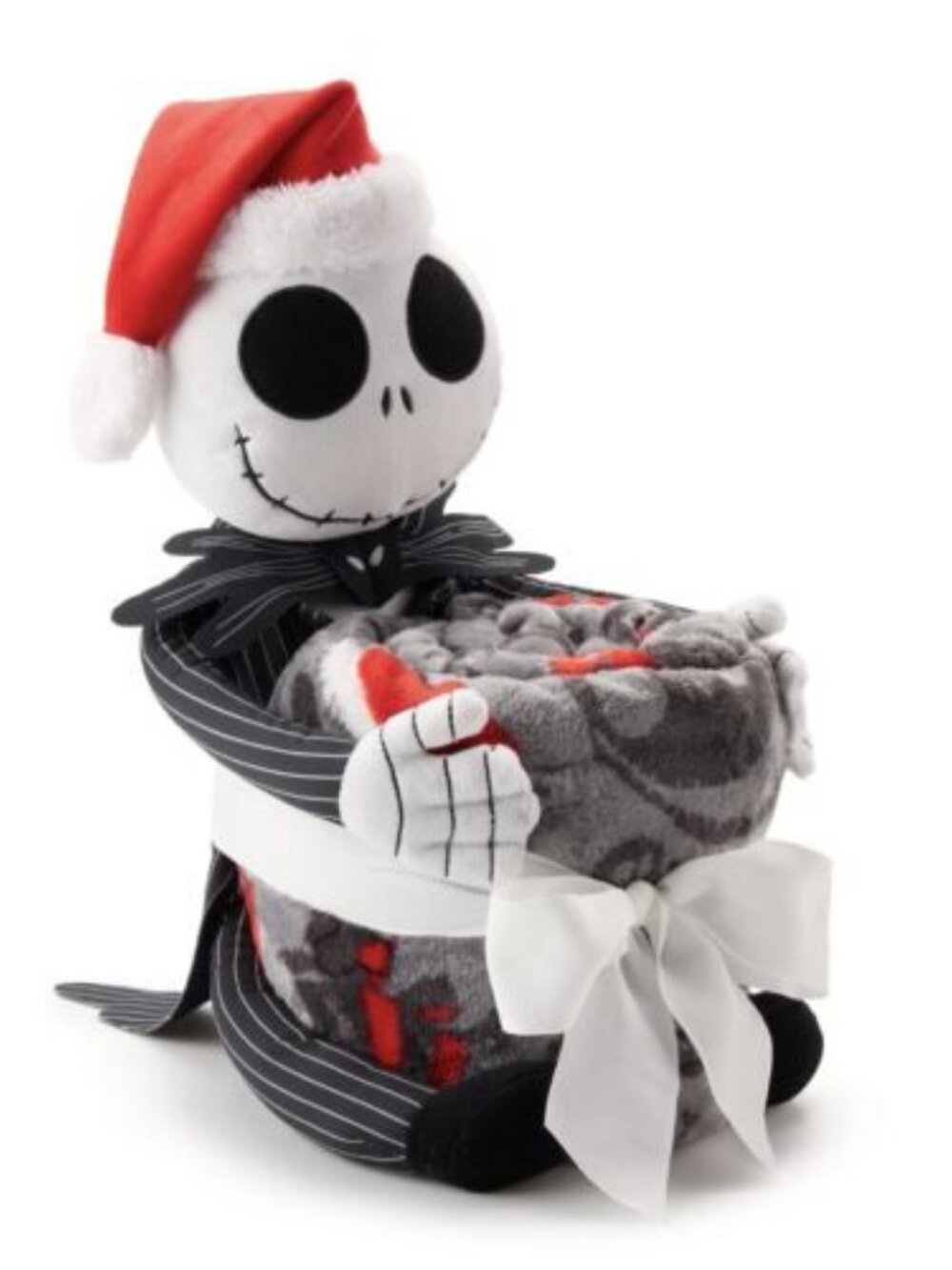 Disney's The NBC Jack Skellington Holiday Pillow Buddy & 50X60 Throw Blanket Set